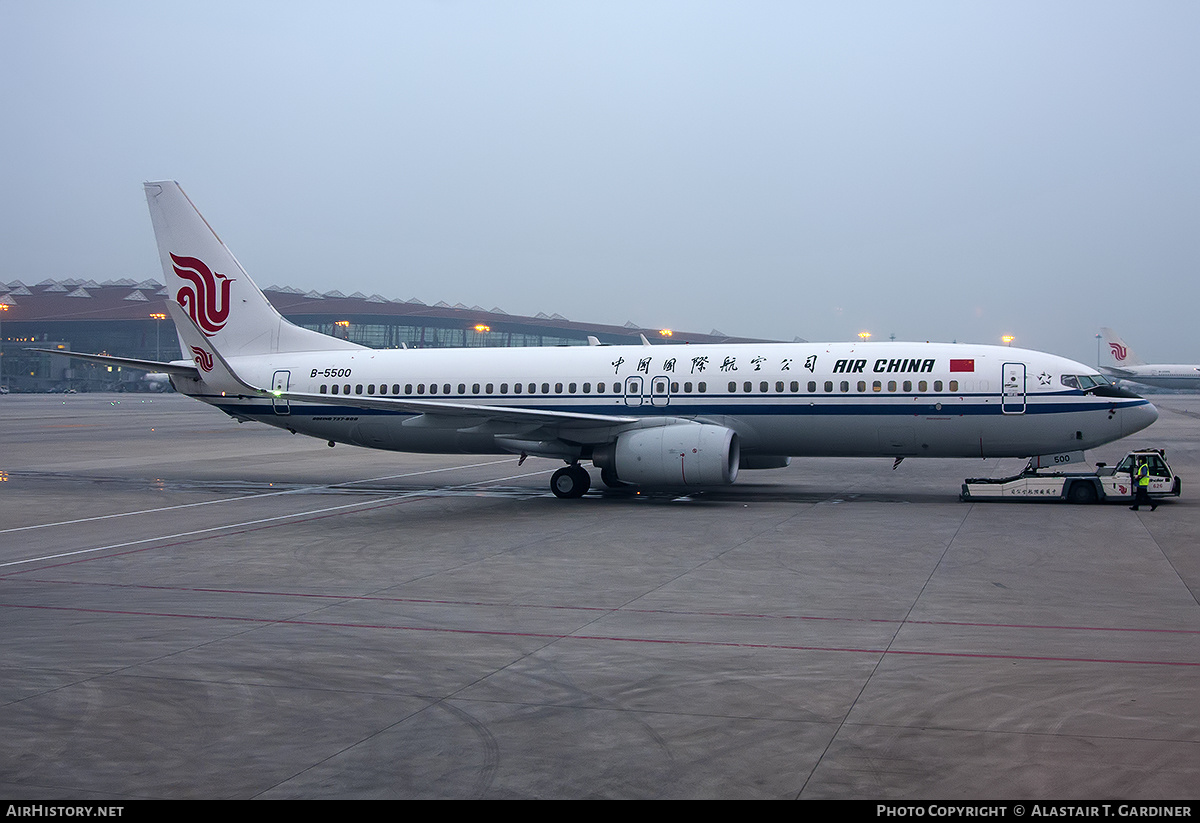 Aircraft Photo of B-5500 | Boeing 737-89L | Air China | AirHistory.net #614277