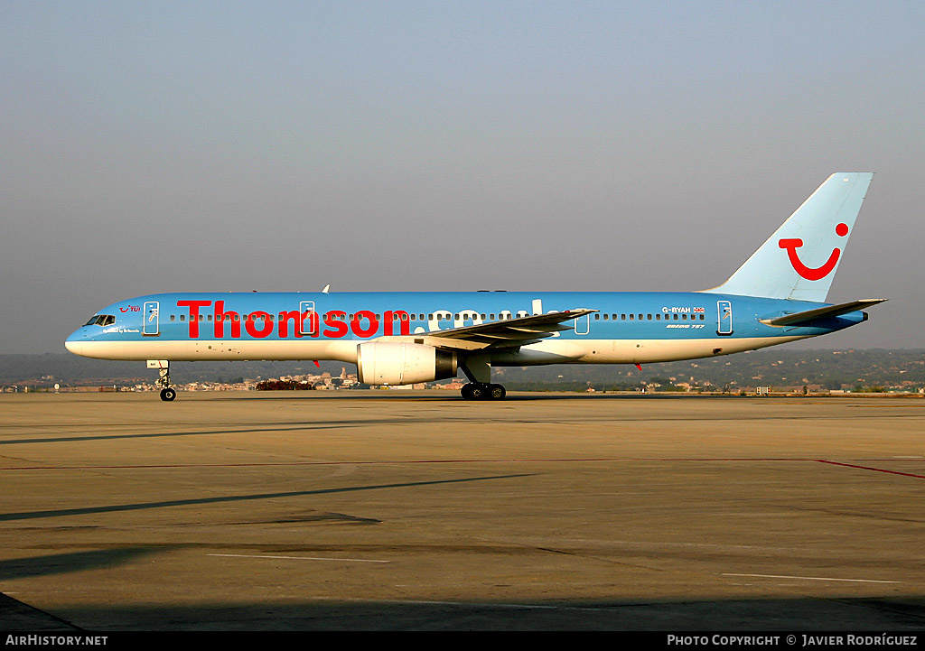 Aircraft Photo of G-BYAH | Boeing 757-204 | Thomsonfly | AirHistory.net #614302