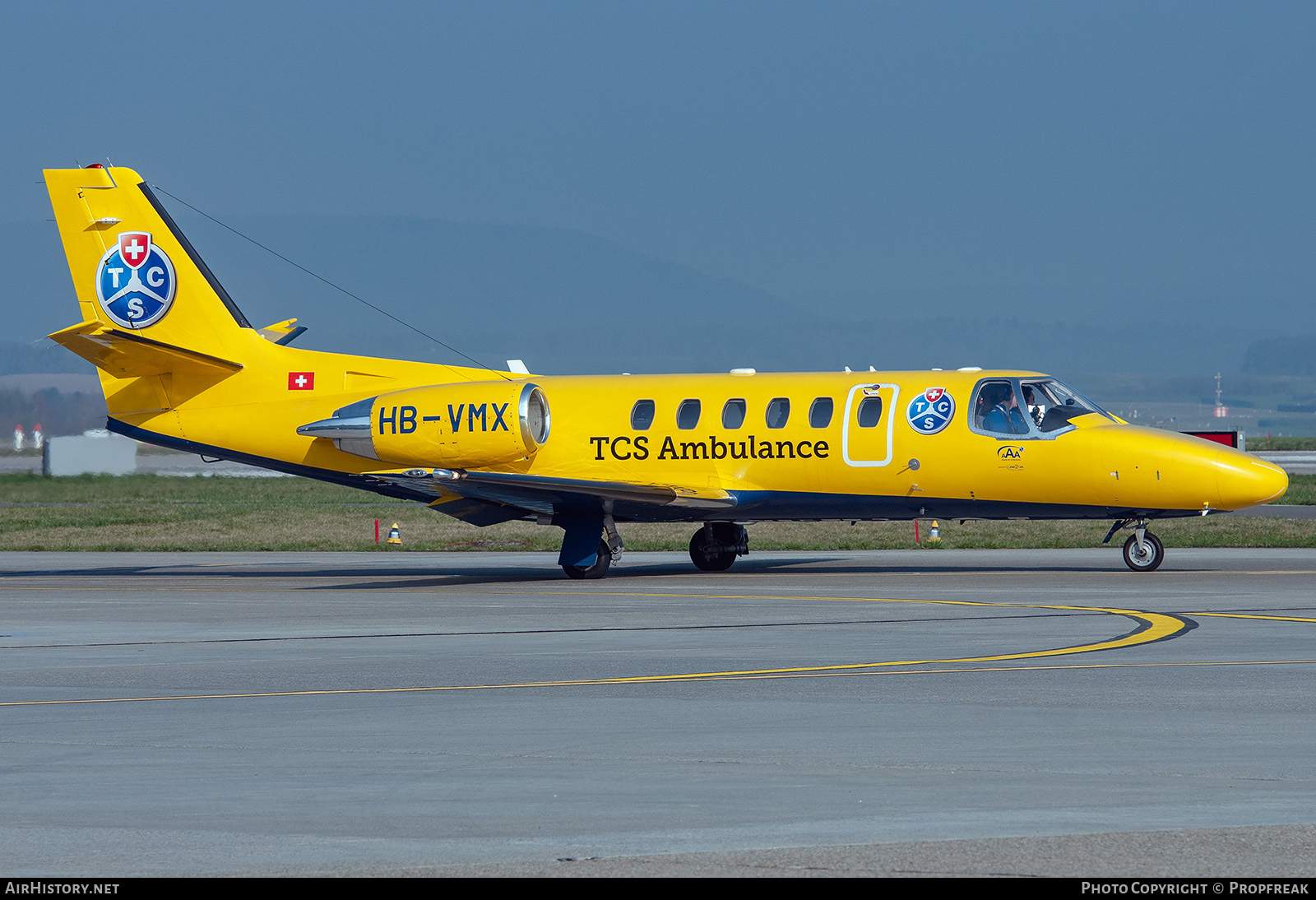 Aircraft Photo of HB-VMX | Cessna 550 Citation Bravo | TCS - Touring Club Schweiz | AirHistory.net #614386