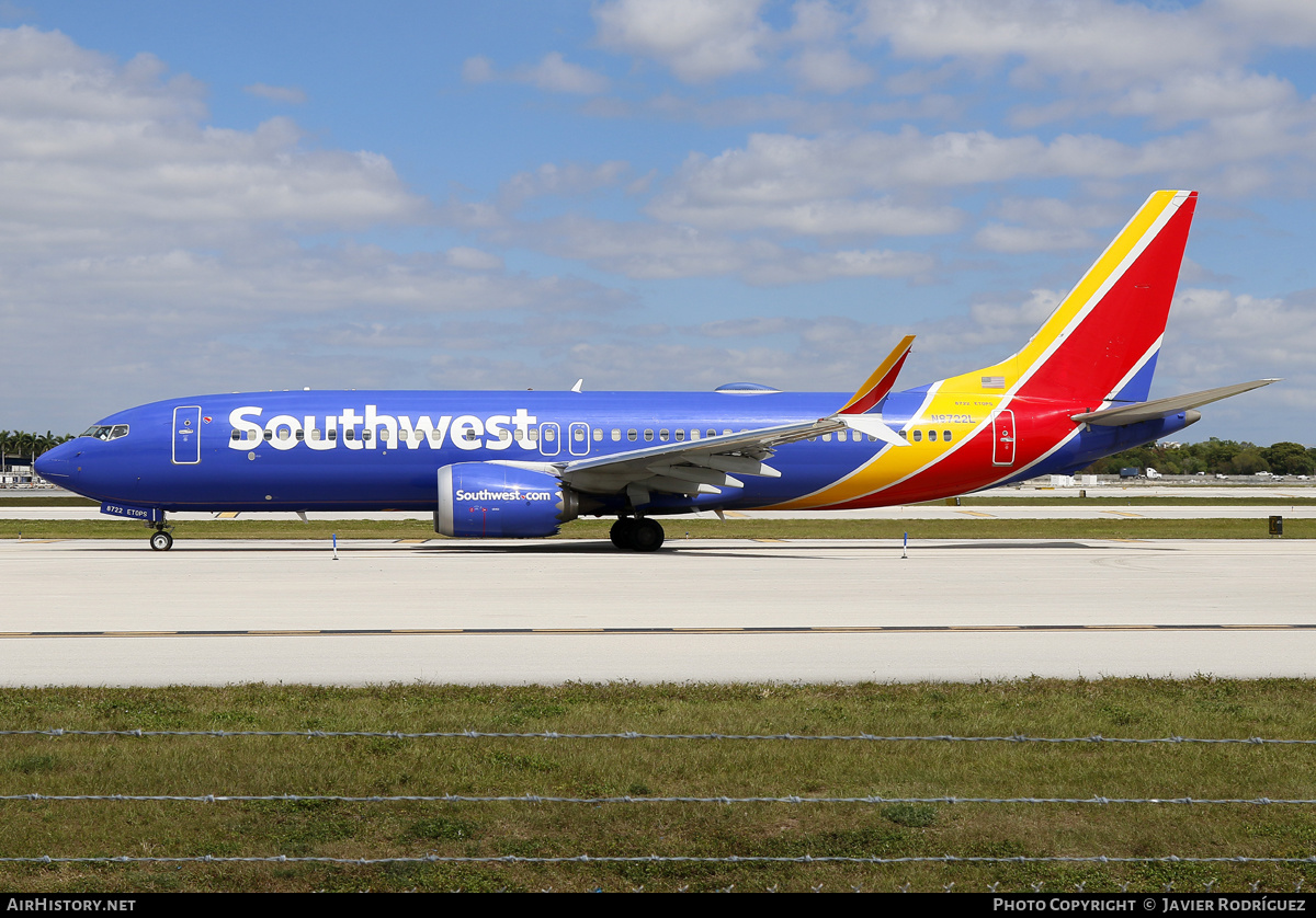 Aircraft Photo of N8722L | Boeing 737-8 Max 8 | Southwest Airlines | AirHistory.net #614645