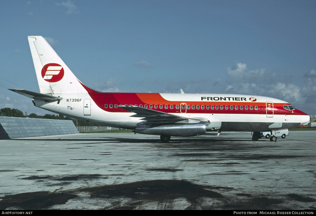 Aircraft Photo of N7396F | Boeing 737-291/Adv | Frontier Airlines | AirHistory.net #614660