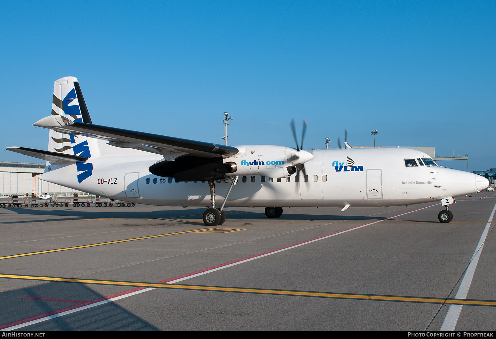 Aircraft Photo of OO-VLZ | Fokker 50 | VLM Airlines | AirHistory.net #614663