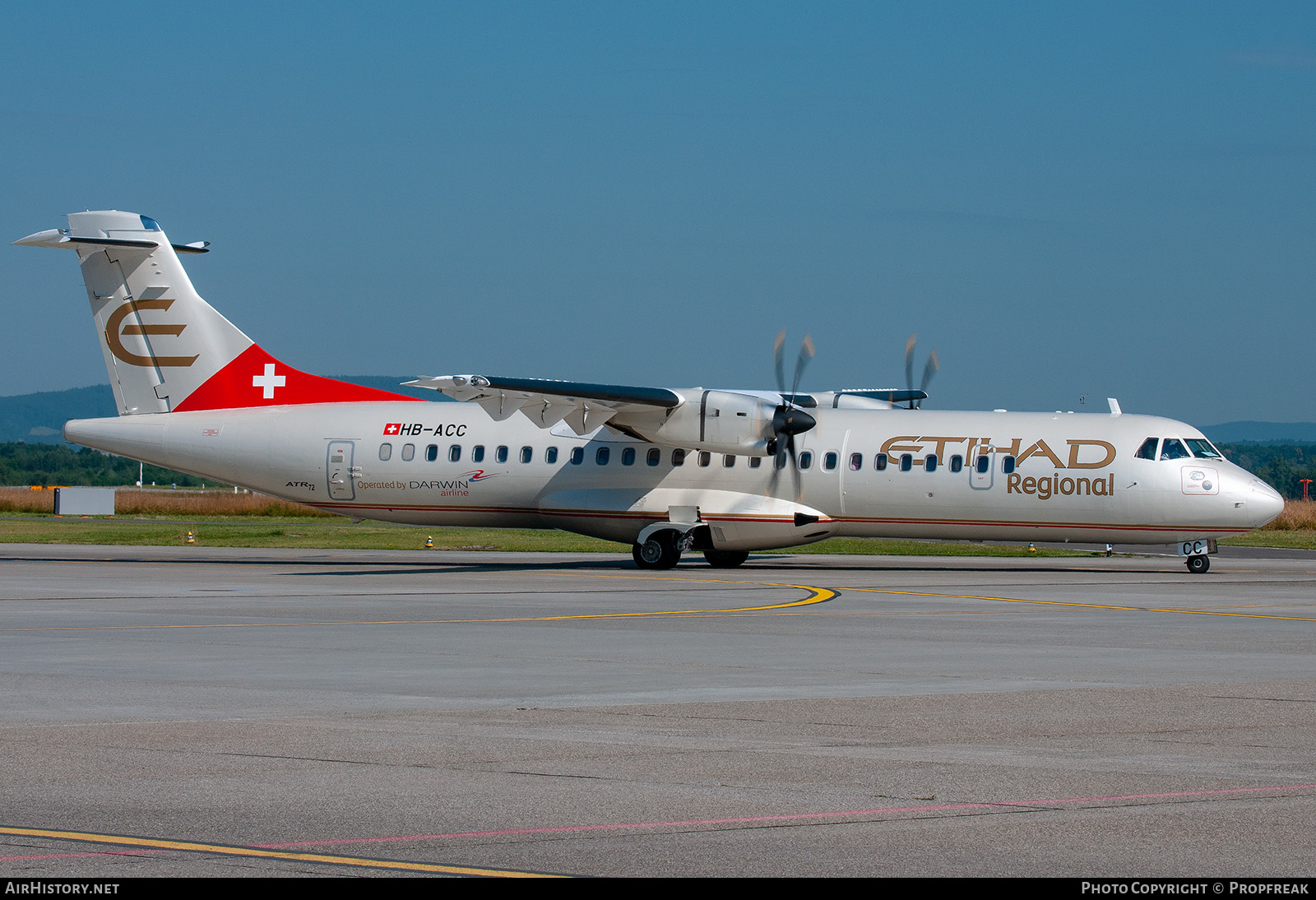 Aircraft Photo of HB-ACC | ATR ATR-72-500 (ATR-72-212A) | Etihad Regional | AirHistory.net #614676