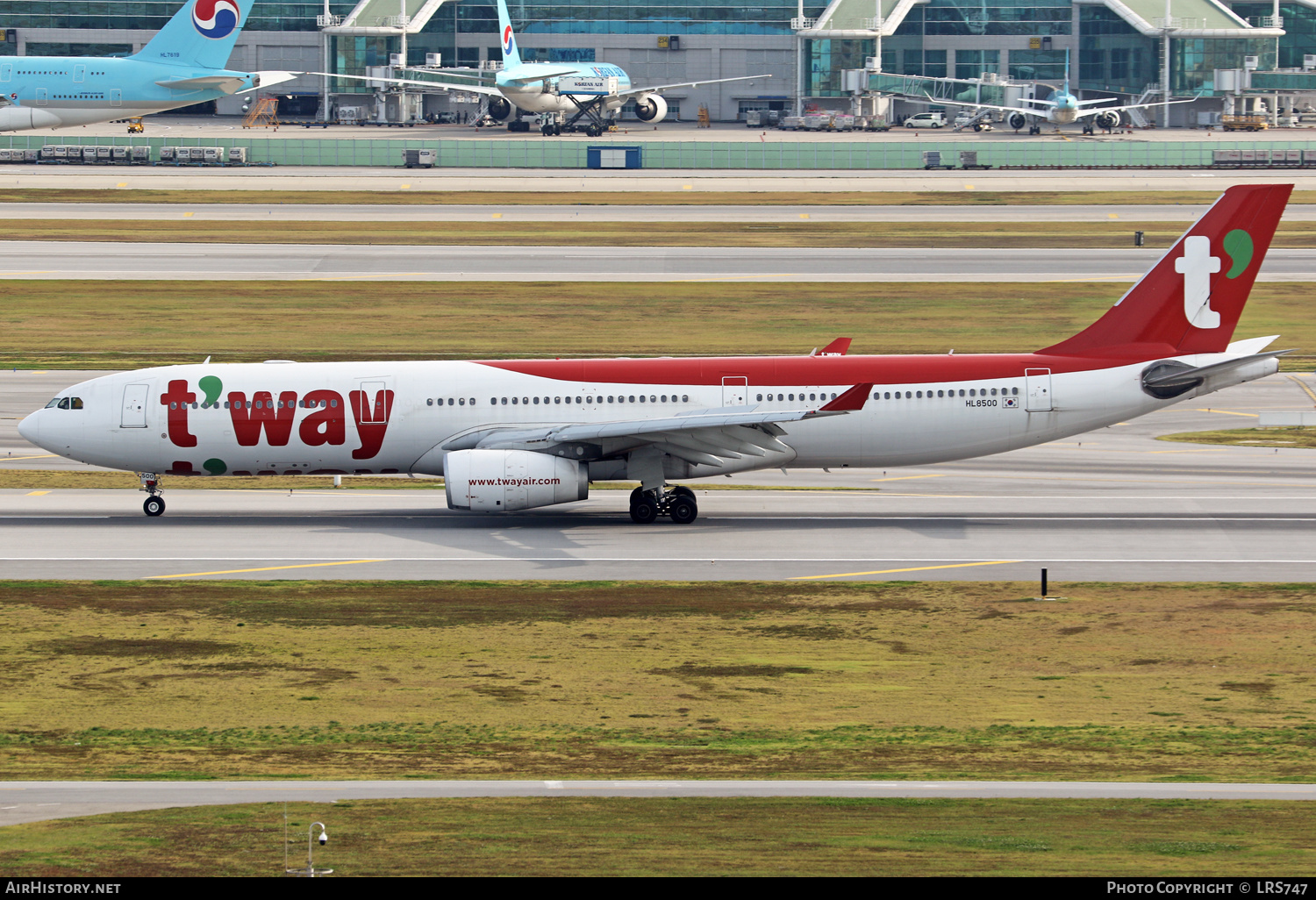 Aircraft Photo of HL8500 | Airbus A330-343 | T'way Air | AirHistory.net #614694