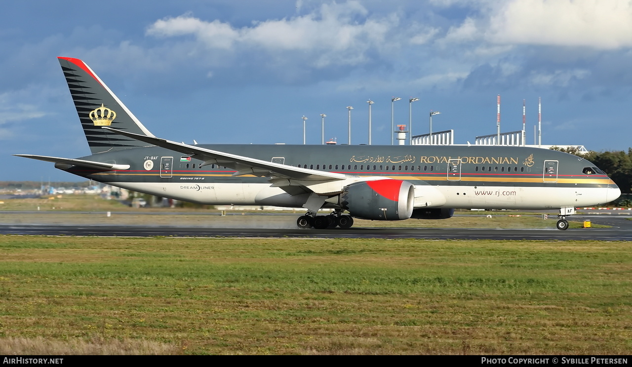Aircraft Photo of JY-BAF | Boeing 787-8 Dreamliner | Royal Jordanian Airlines | AirHistory.net #614721