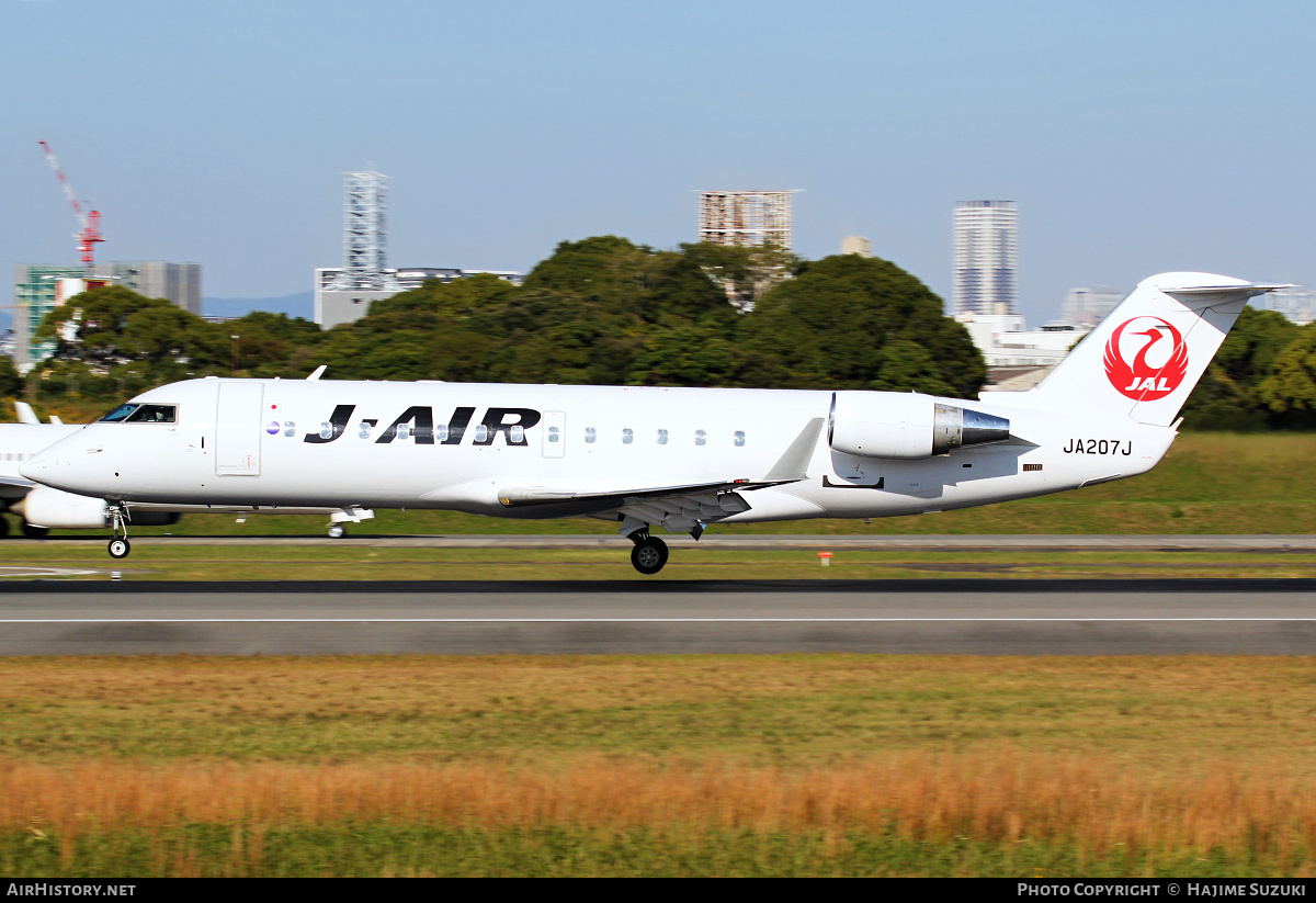 Aircraft Photo of JA207J | Bombardier CRJ-200ER (CL-600-2B19) | J-Air | AirHistory.net #614799