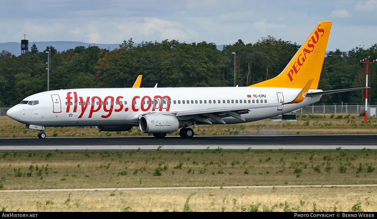 Aircraft Photo of TC-CPU | Boeing 737-86N | Pegasus Airlines | AirHistory.net #614818