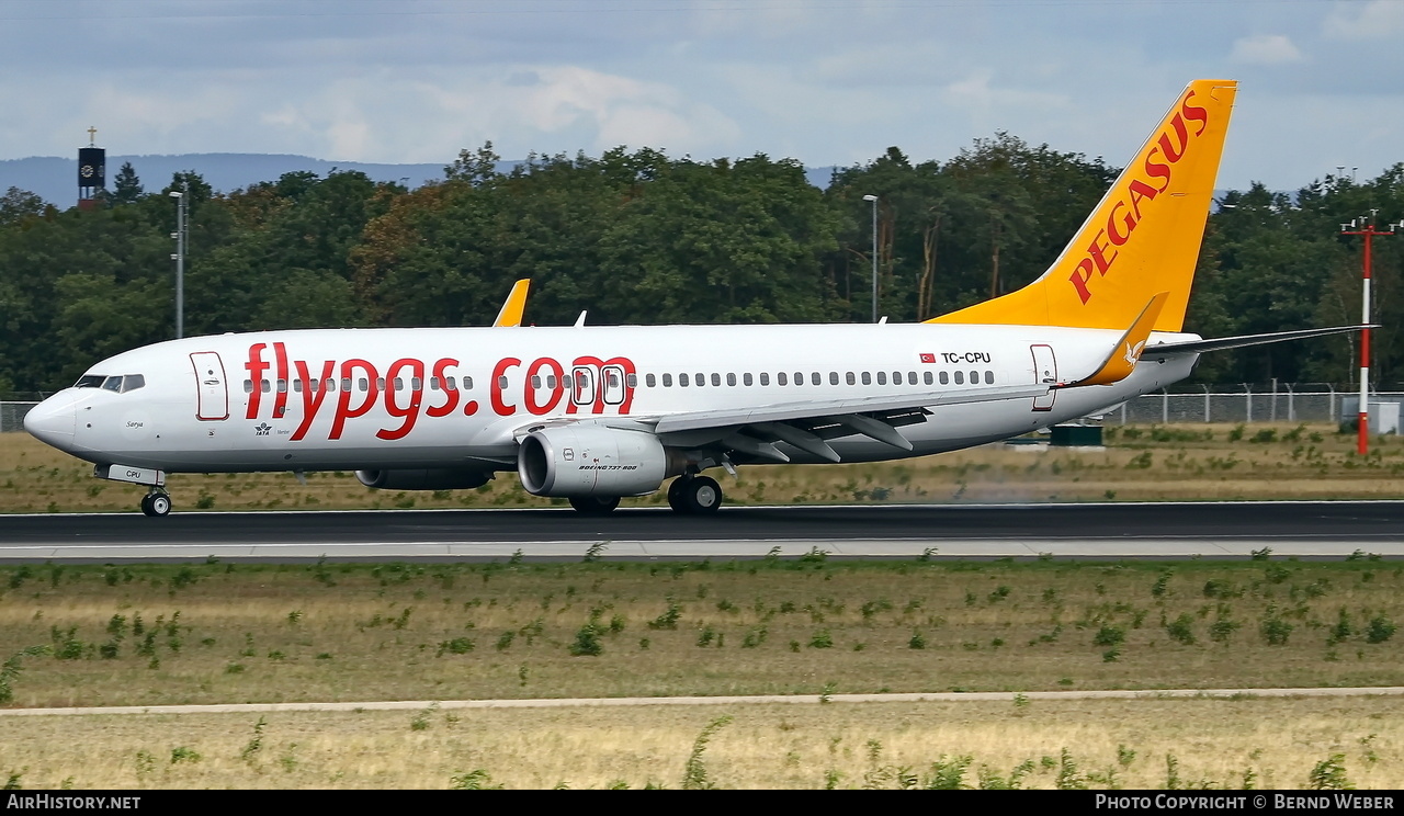 Aircraft Photo of TC-CPU | Boeing 737-86N | AirHistory.net #614818