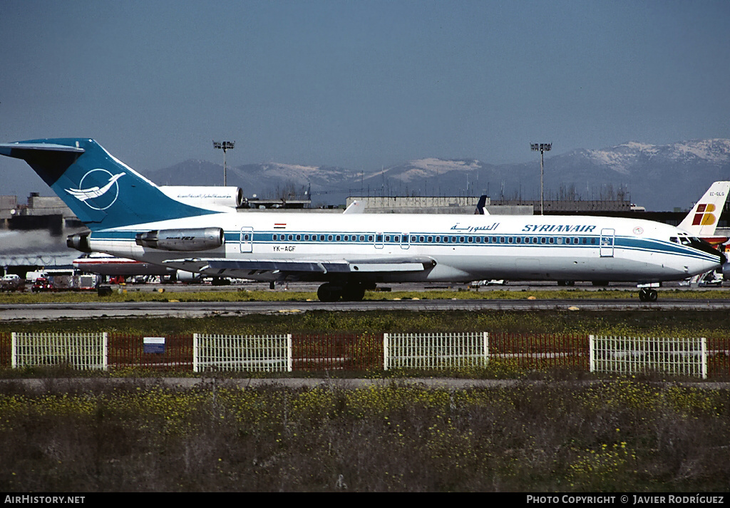 Aircraft Photo of YK-AGF | Boeing 727-269/Adv | Syrian Air - Syrian Arab Airlines | AirHistory.net #614832