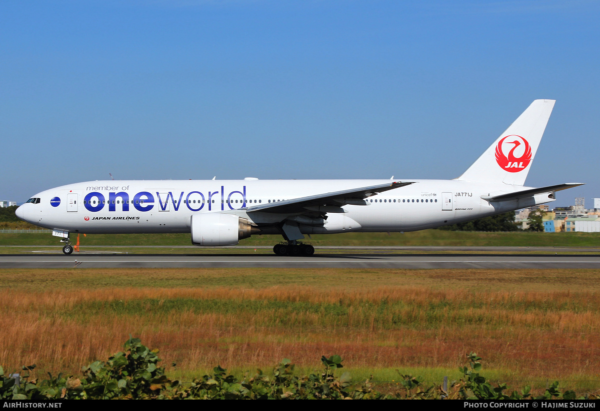 Aircraft Photo of JA771J | Boeing 777-246 | Japan Airlines - JAL | AirHistory.net #614846