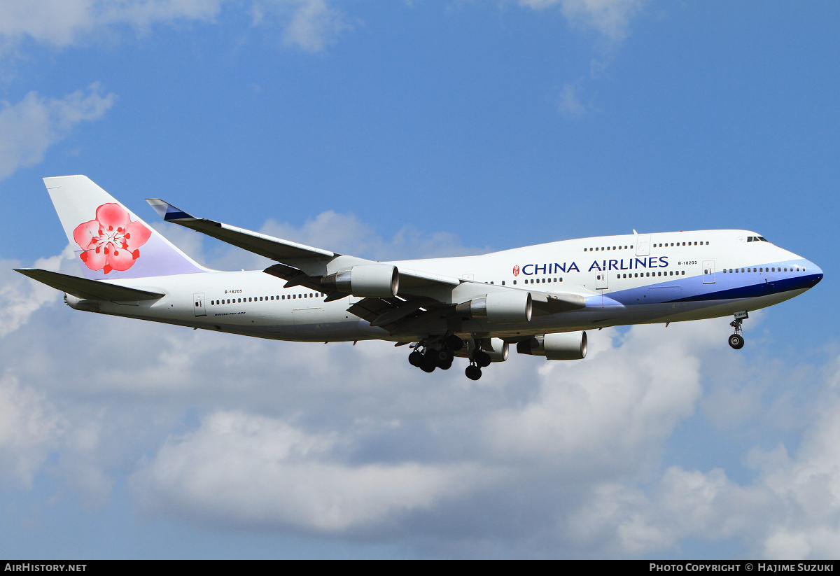 Aircraft Photo of B-18205 | Boeing 747-409 | China Airlines | AirHistory.net #614919