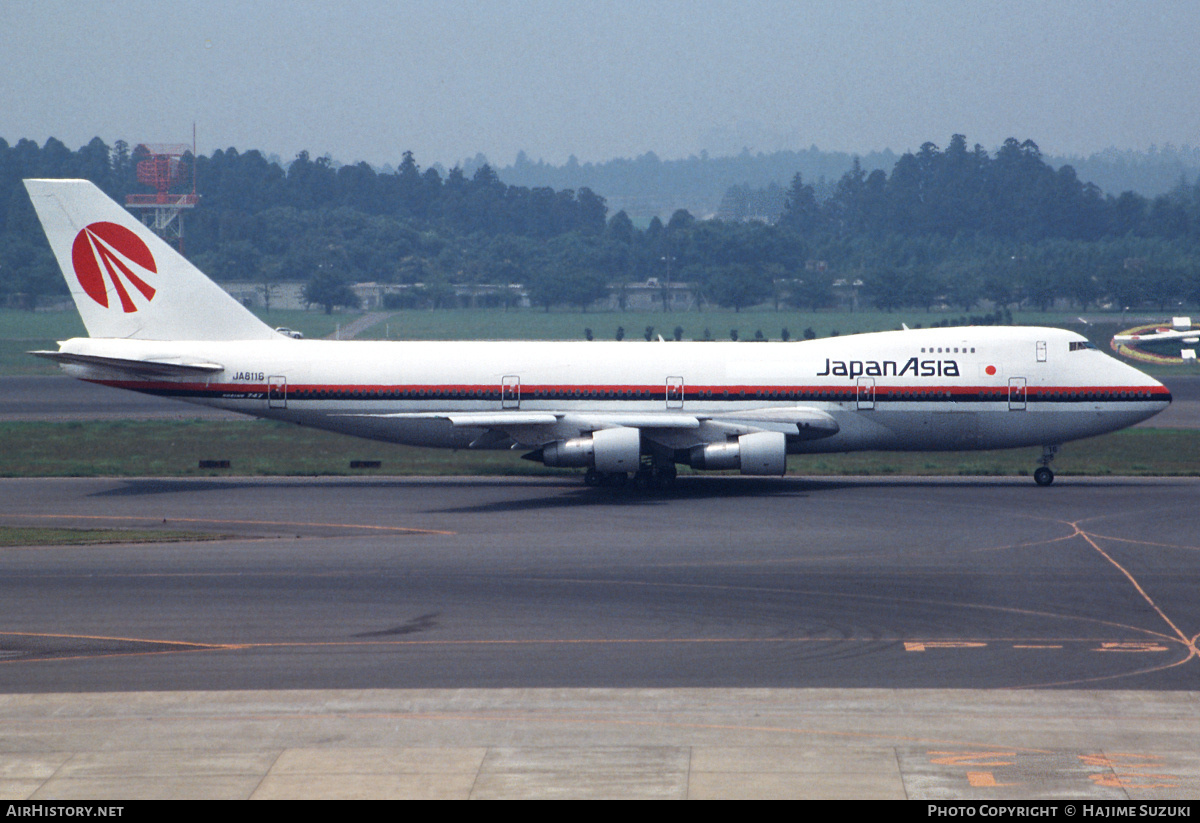 Aircraft Photo of JA8116 | Boeing 747-146 | Japan Asia Airways - JAA | AirHistory.net #614930