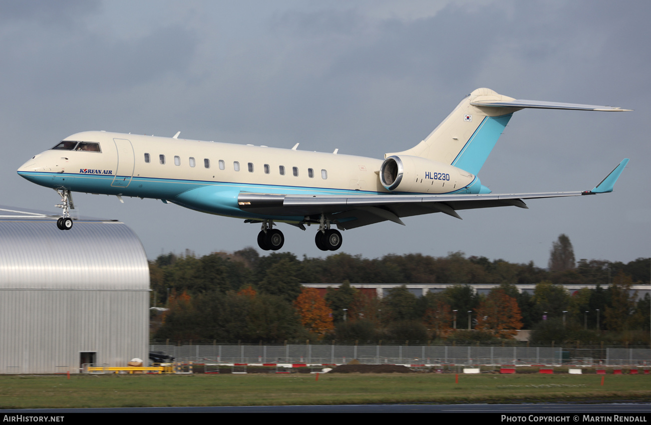 Aircraft Photo of HL8230 | Bombardier Global Express (BD-700-1A10) | Korean Air | AirHistory.net #615013