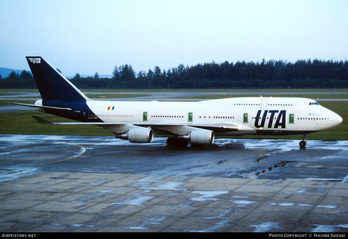Aircraft Photo of F-GEXB | Boeing 747-4B3M | UTA - Union de Transports Aériens | AirHistory.net #615032