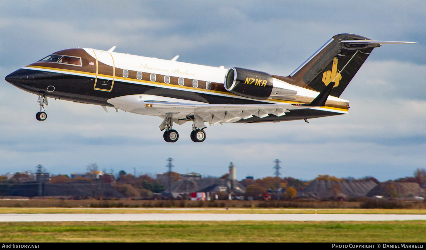 有名ブランド Aircraft (CL-600 601-3A Challenger Canadair | N71KR of Photo 暑さ対策・冷却グッズ