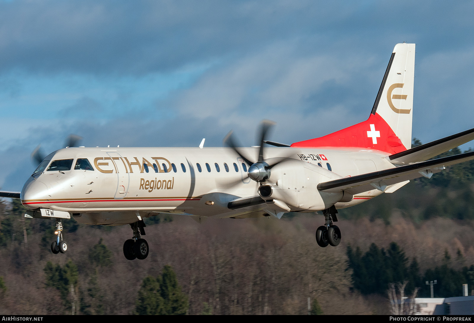 Aircraft Photo of HB-IZW | Saab 2000 | Etihad Regional | AirHistory.net #615045