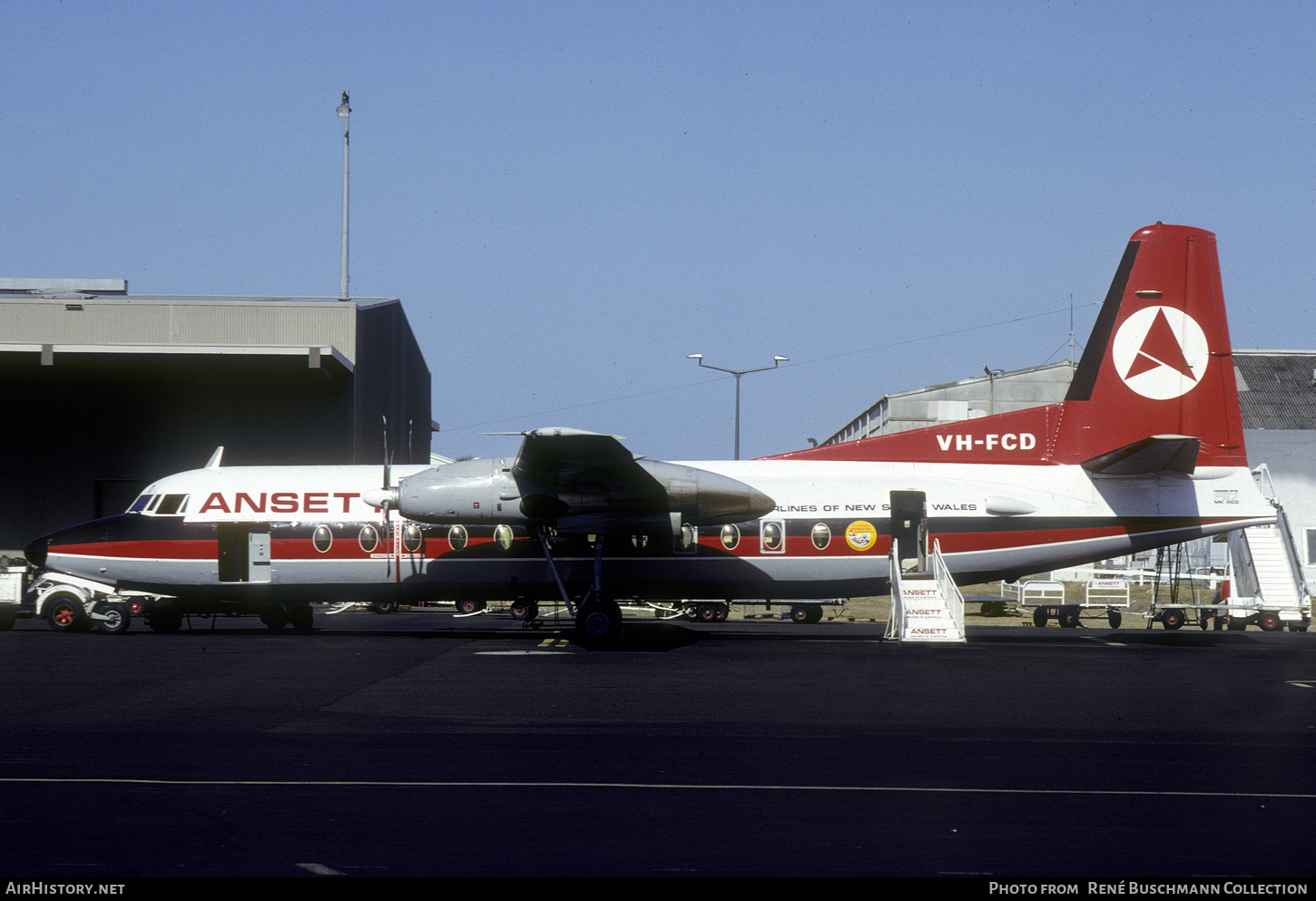 Aircraft Photo of VH-FCD | Fokker F27-500F Friendship | Ansett Airlines of New South Wales | AirHistory.net #615046