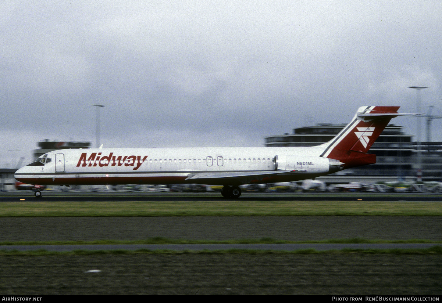 Aircraft Photo of N801ML | McDonnell Douglas MD-87 (DC-9-87) | Midway Airlines | AirHistory.net #615104