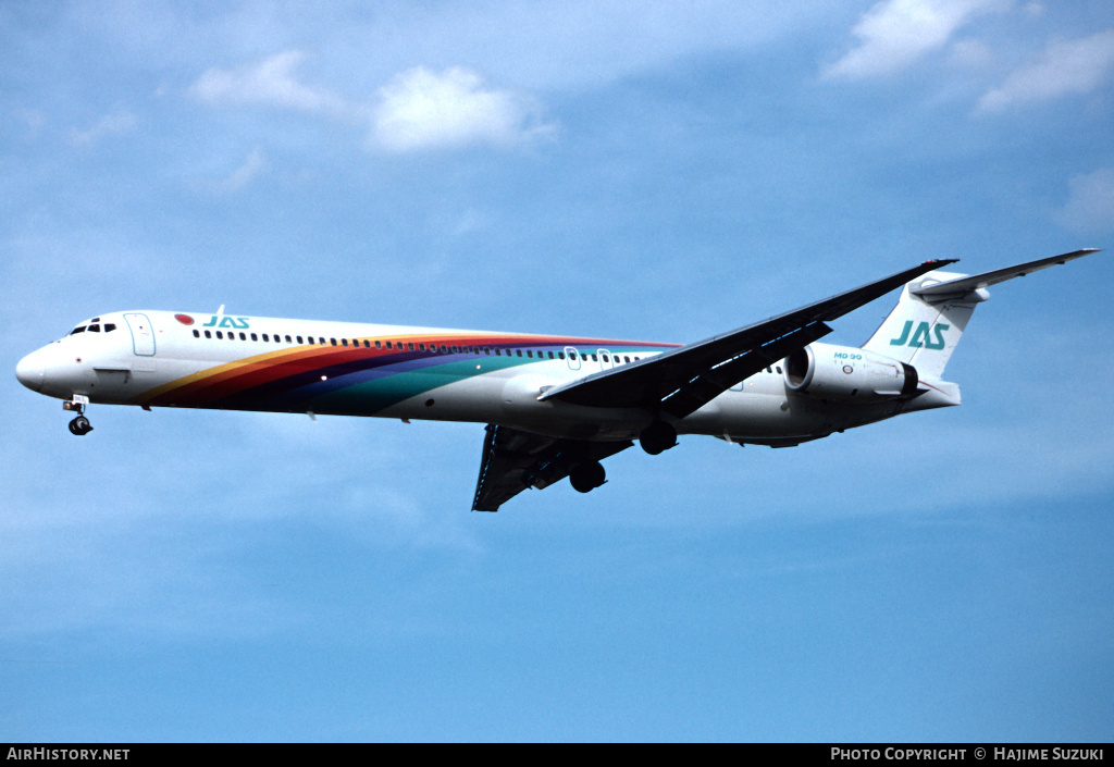 Aircraft Photo of JA8063 | McDonnell Douglas MD-90-30 | Japan Air System - JAS | AirHistory.net #615151