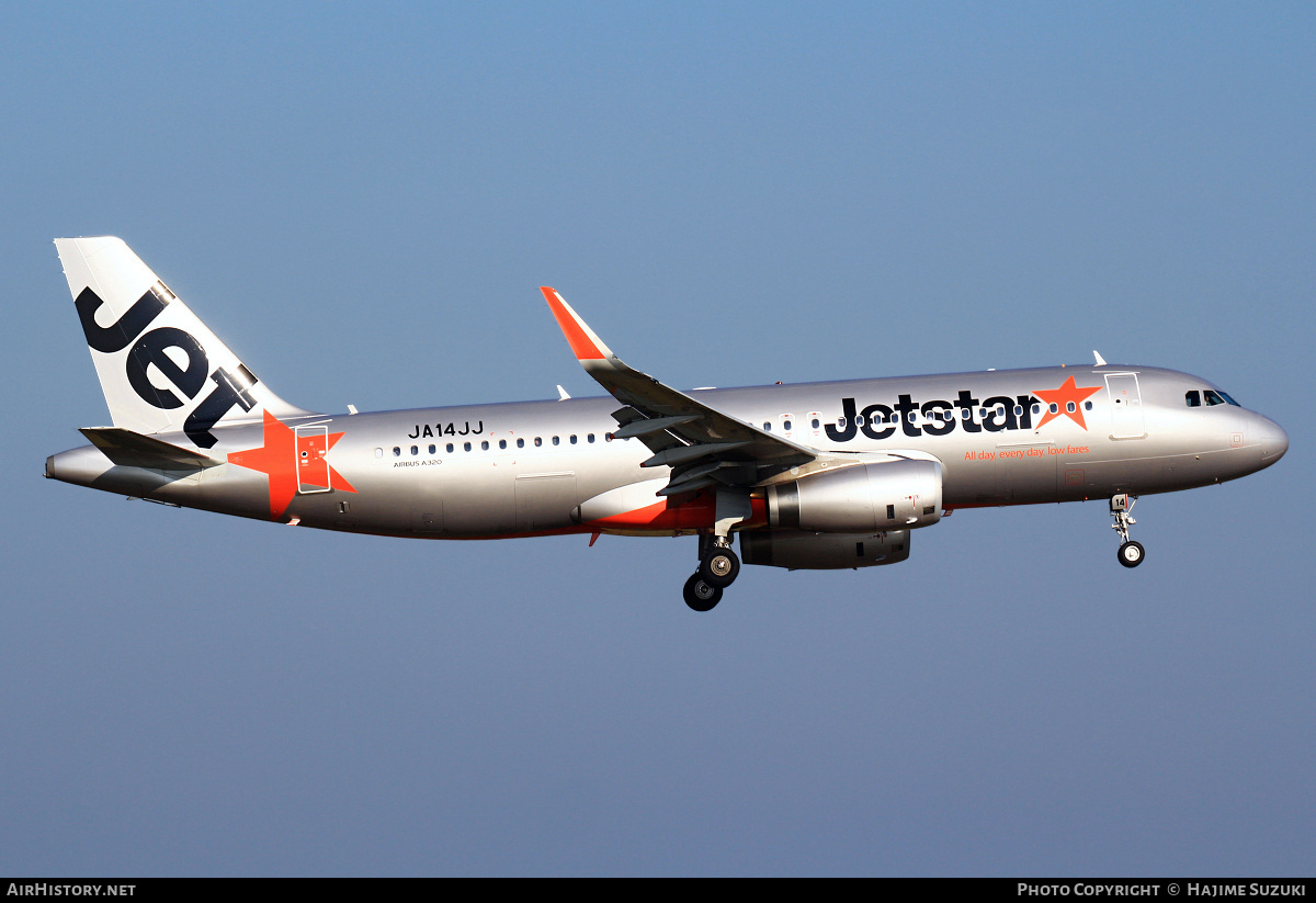 Aircraft Photo of JA14JJ | Airbus A320-232 | Jetstar Airways | AirHistory.net #615162