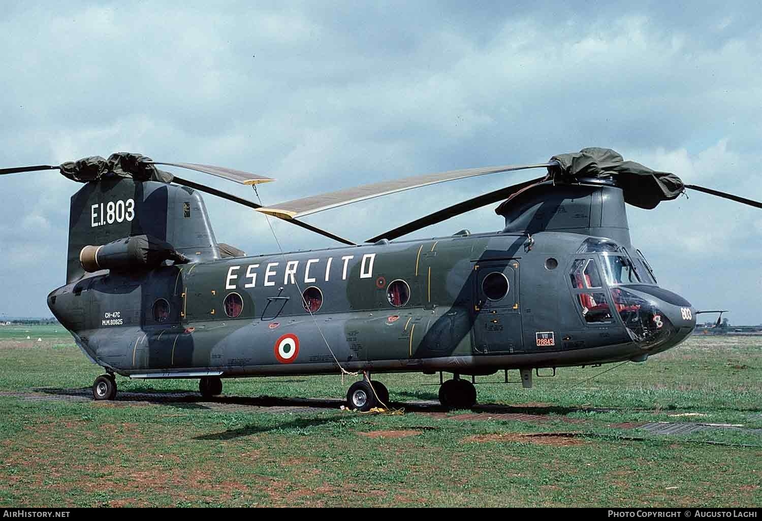 Aircraft Photo of MM80825 | Boeing Vertol CH-47C Chinook | Italy - Army | AirHistory.net #615192