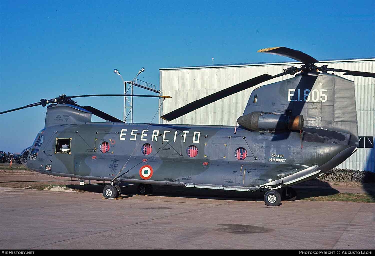 Aircraft Photo of MM80827 | Boeing Vertol CH-47C Chinook | Italy - Army | AirHistory.net #615221