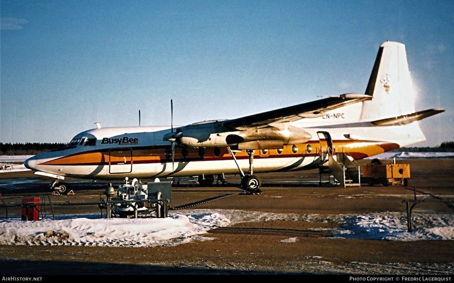 Aircraft Photo of LN-NPC | Fokker F27-100 Friendship | Busy Bee of Norway | AirHistory.net #615250