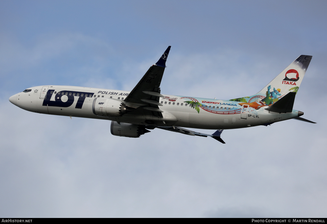 Aircraft Photo of SP-LVL | Boeing 737-8 Max 8 | LOT Polish Airlines - Polskie Linie Lotnicze | AirHistory.net #615263