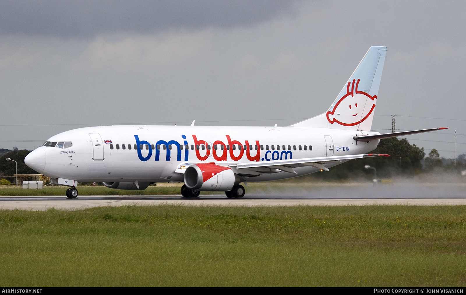 Aircraft Photo of G-TOYM | Boeing 737-36Q | Bmibaby | AirHistory.net #615308