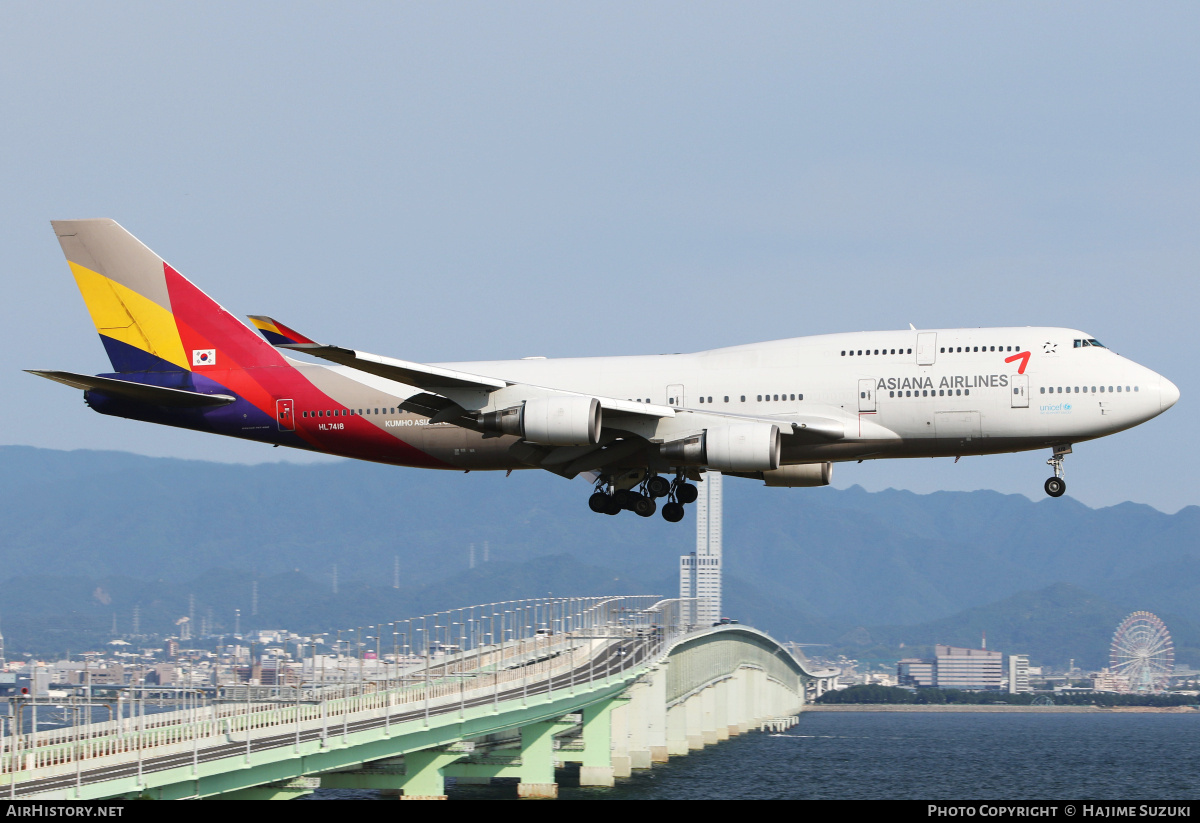 Aircraft Photo of HL7418 | Boeing 747-48E | Asiana Airlines | AirHistory.net #615325