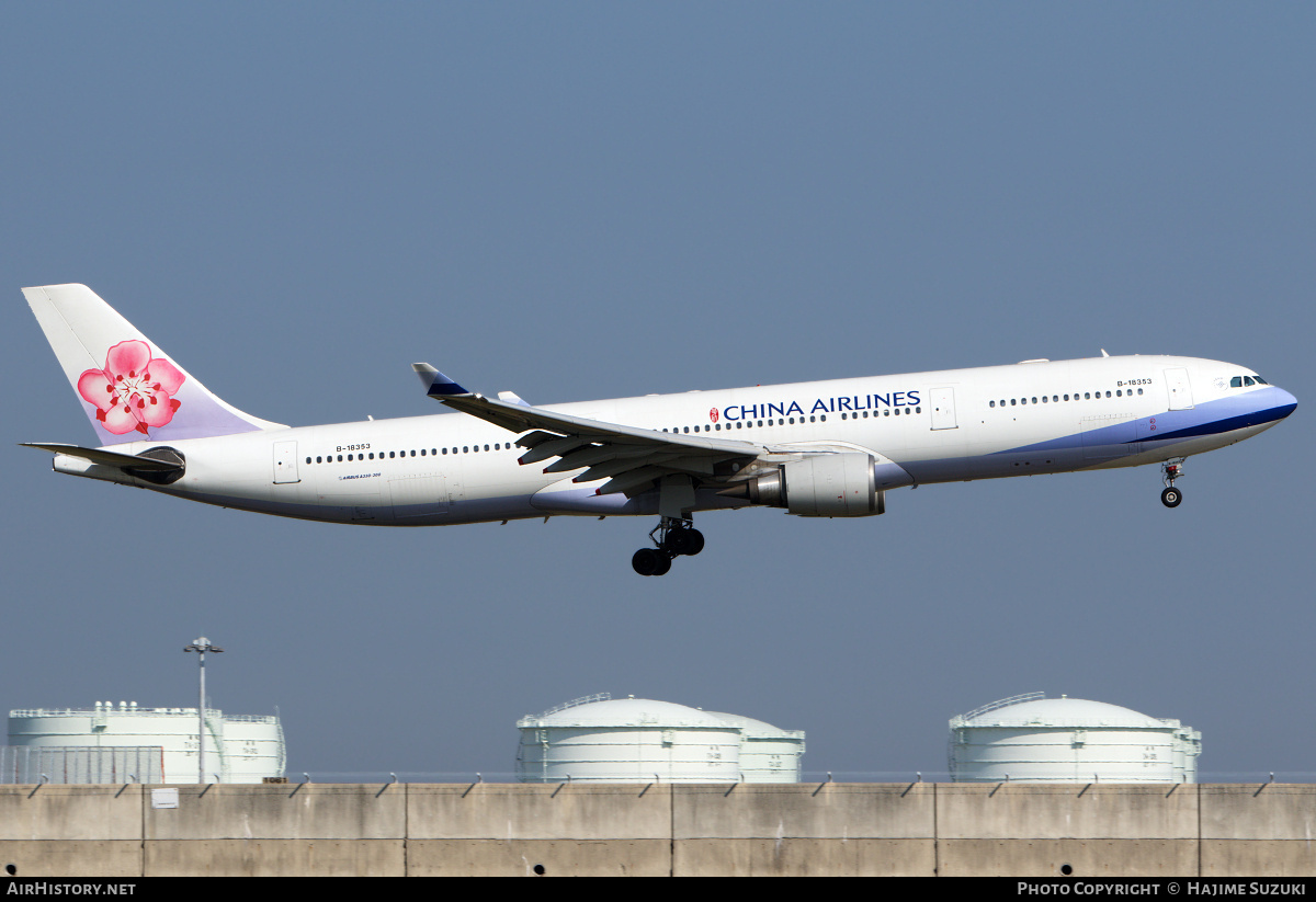 Aircraft Photo of B-18353 | Airbus A330-302 | China Airlines | AirHistory.net #615334