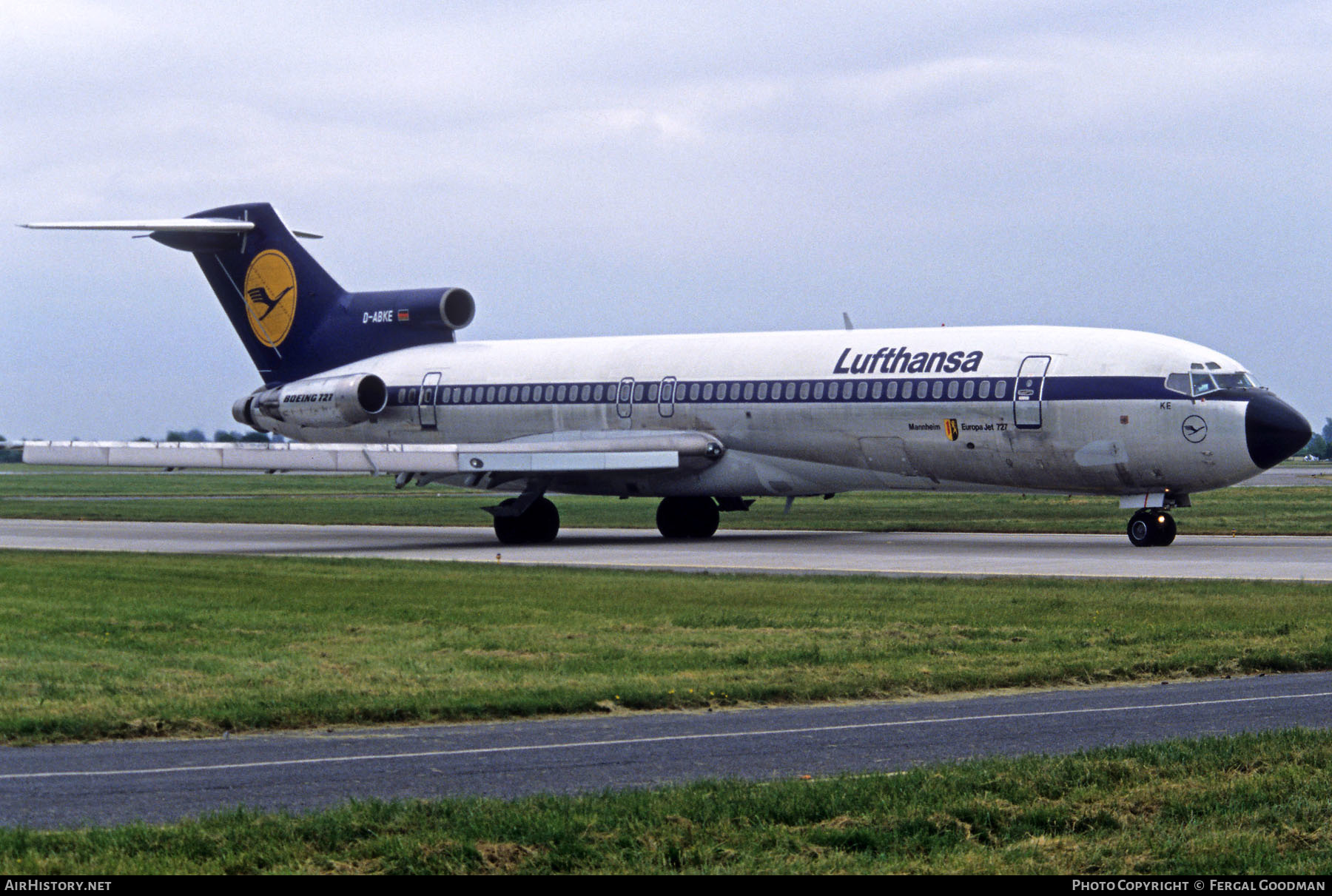 Aircraft Photo of D-ABKE | Boeing 727-230/Adv | Lufthansa | AirHistory.net #615397