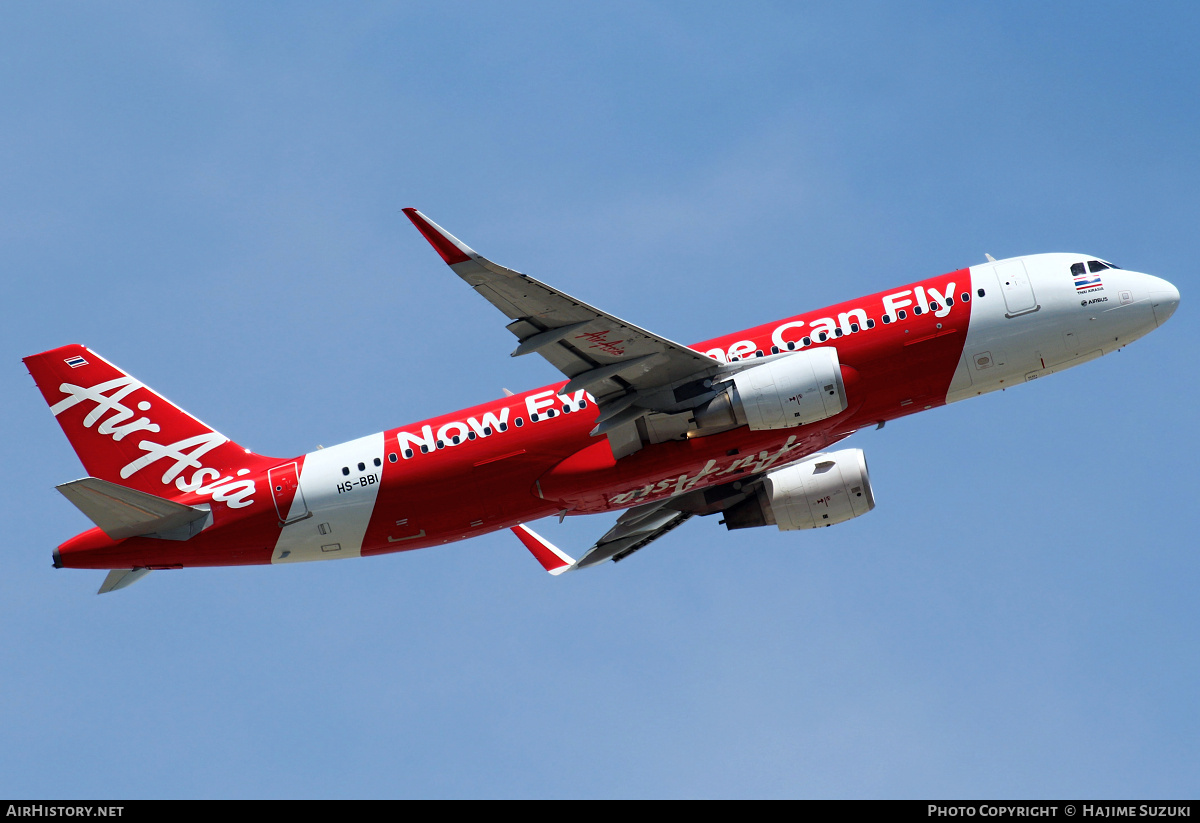 Aircraft Photo of HS-BBI | Airbus A320-216 | AirAsia | AirHistory.net #615414