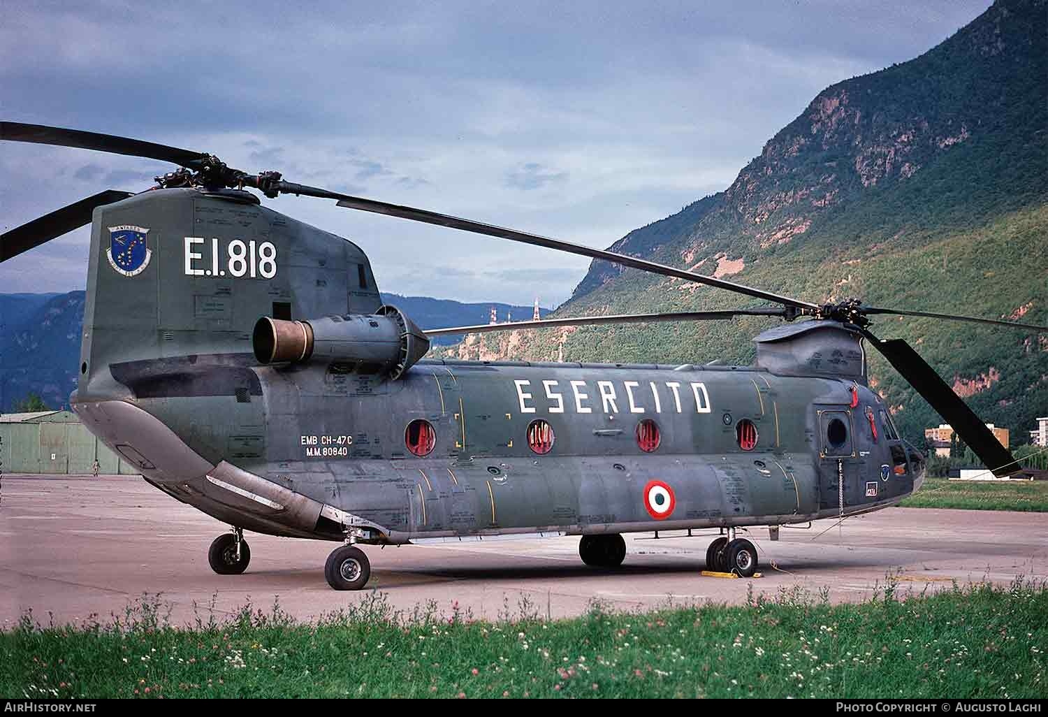 Aircraft Photo of MM80840 | Boeing Vertol CH-47C Chinook | Italy - Army | AirHistory.net #615450