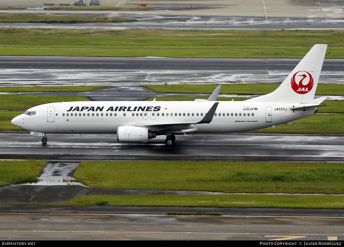 Aircraft Photo of JA337J | Boeing 737-846 | Japan Airlines - JAL | AirHistory.net #615467