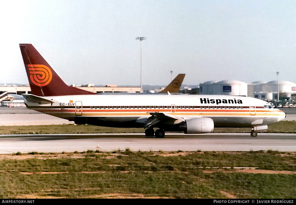 Aircraft Photo of EC-ELV | Boeing 737-3T5 | Hispania Líneas Aéreas | AirHistory.net #615480