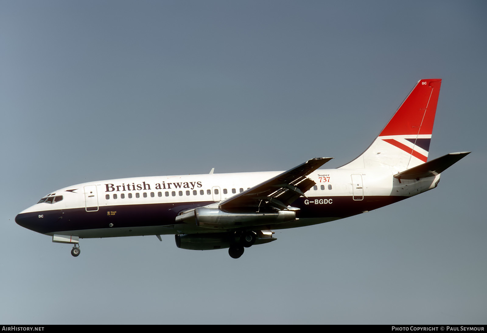 Aircraft Photo of G-BGDC | Boeing 737-236/Adv | British Airways | AirHistory.net #615484