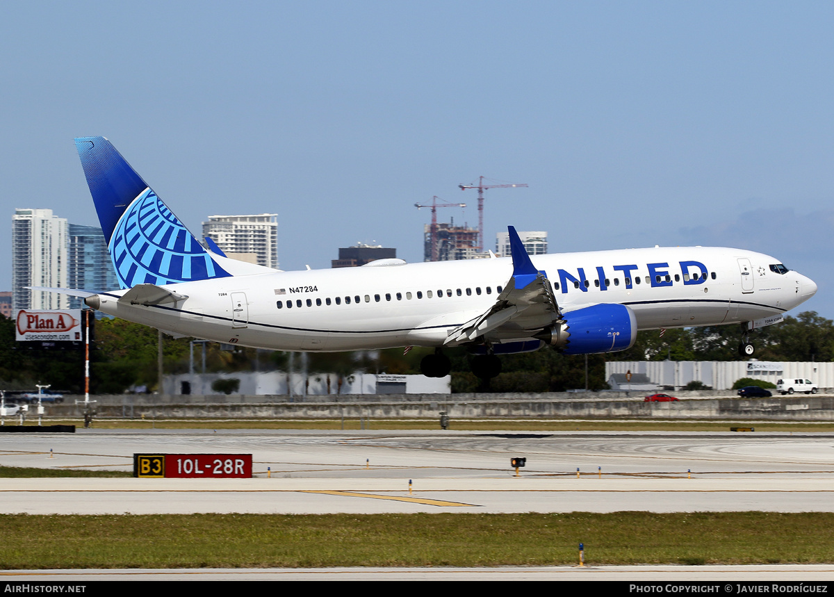 Aircraft Photo of N47284 | Boeing 737-8 Max 8 | United Airlines | AirHistory.net #615490