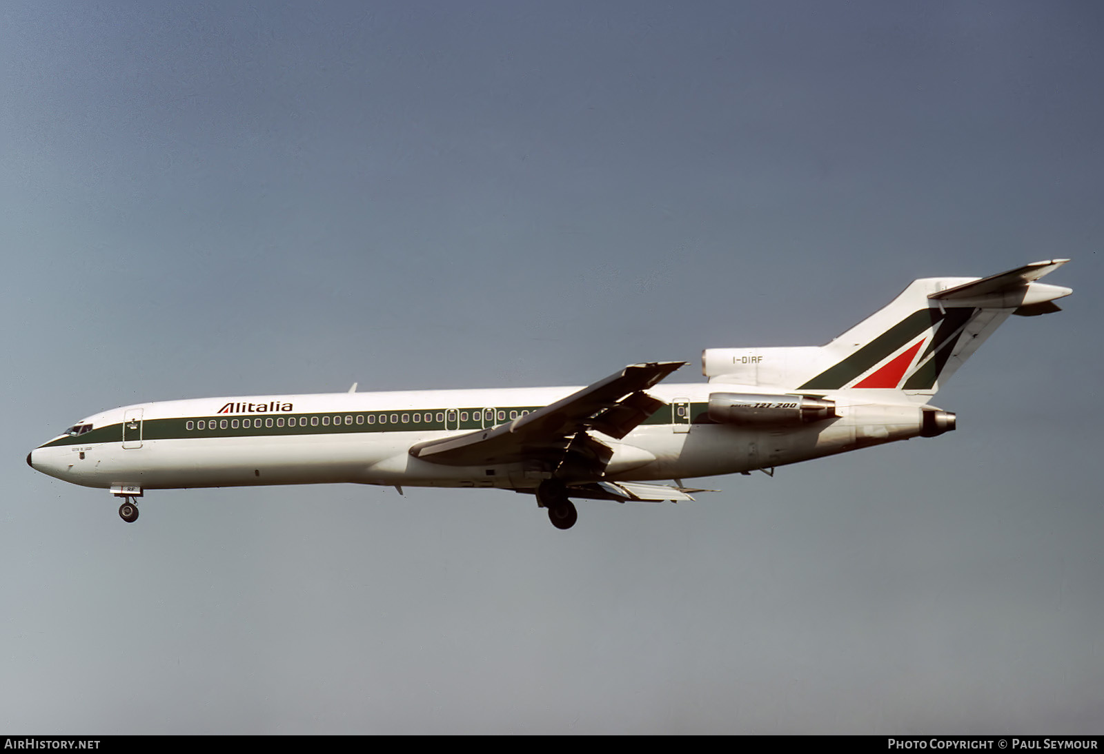 Aircraft Photo of I-DIRF | Boeing 727-243/Adv | Alitalia | AirHistory.net #615492