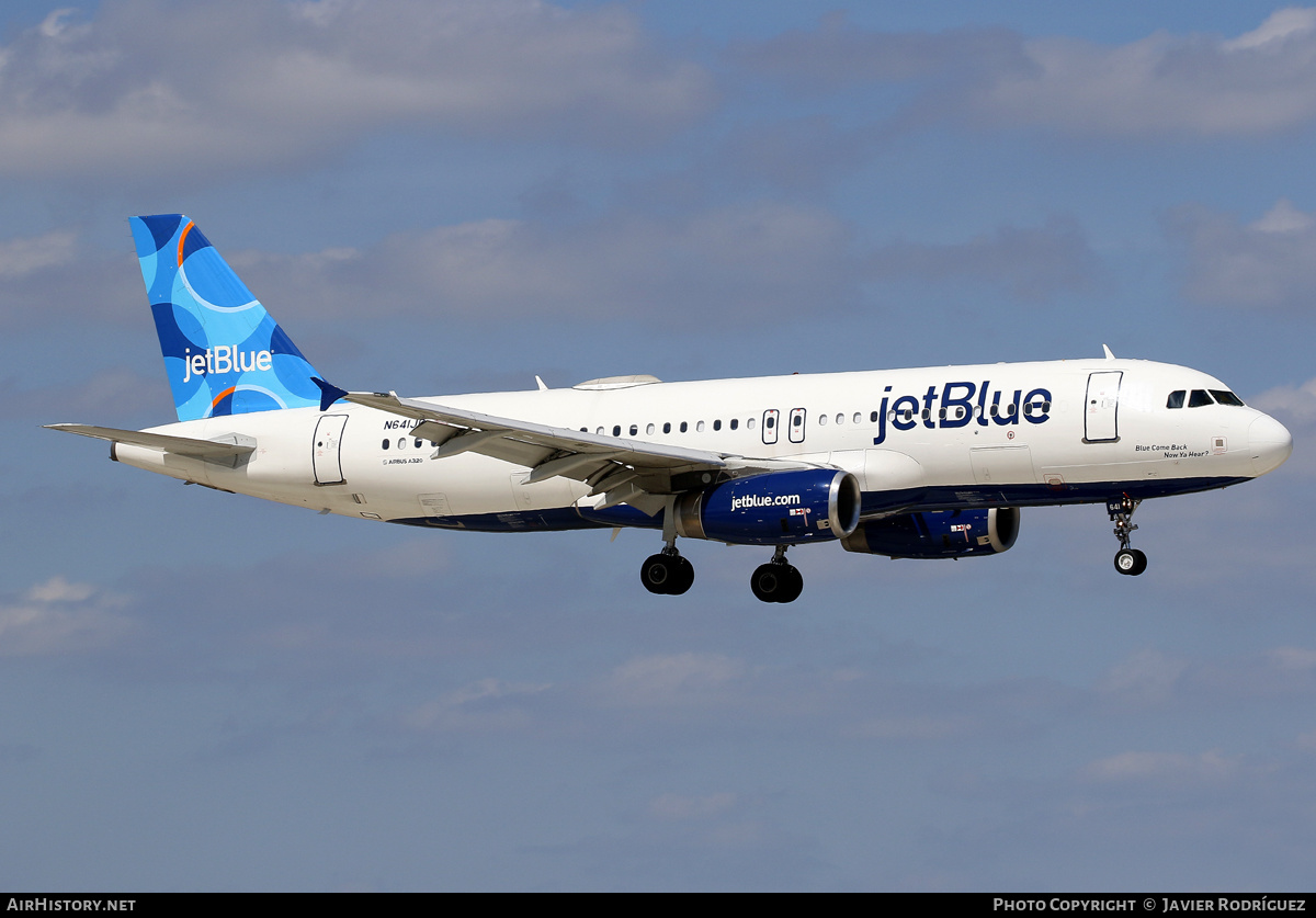 Aircraft Photo of N641JB | Airbus A320-232 | JetBlue Airways | AirHistory.net #615510