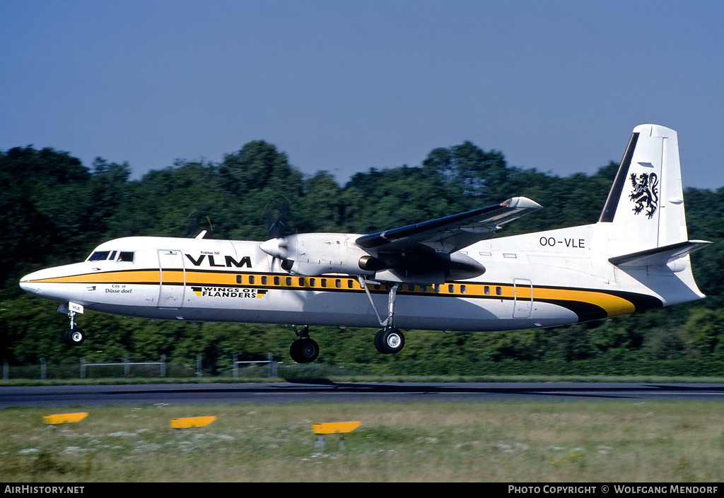 Aircraft Photo of OO-VLE | Fokker 50 | VLM Airlines | AirHistory.net #615519