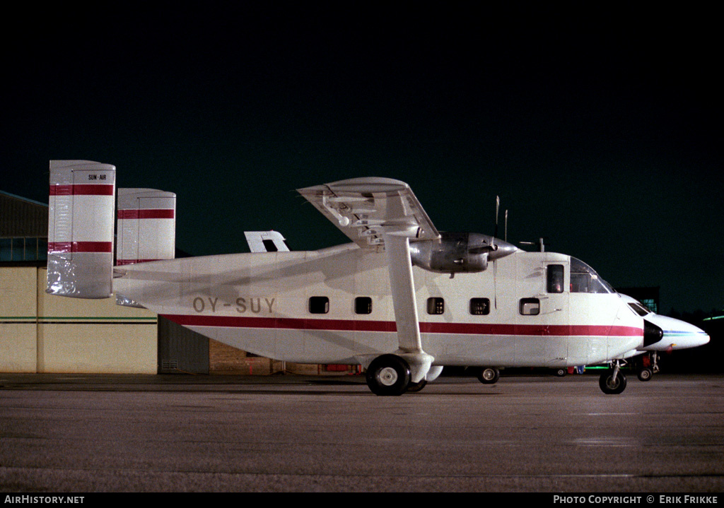 Aircraft Photo of OY-SUY | Short SC.7 Skyvan 3M-100 | Sun-Air of Scandinavia | AirHistory.net #615601