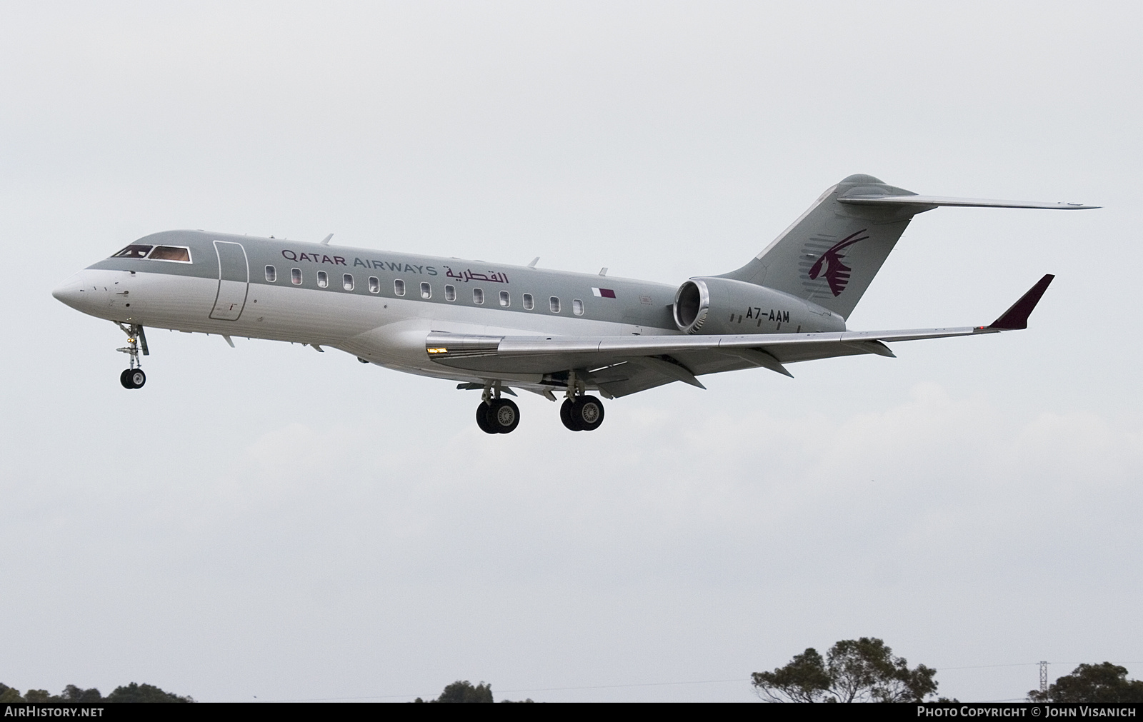 Aircraft Photo of A7-AAM | Bombardier Global Express (BD-700-1A10) | Qatar Airways | AirHistory.net #615613