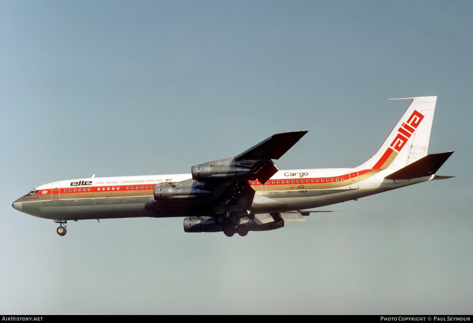 Aircraft Photo of JY-AED | Boeing 707-321C | Alia - The Royal Jordanian Airline Cargo | AirHistory.net #615638