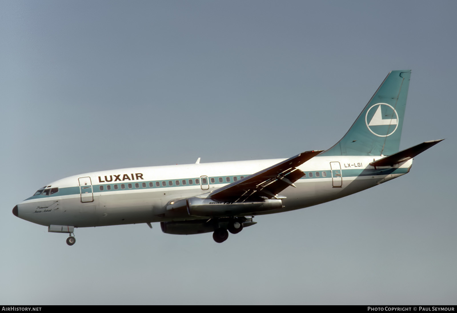 Aircraft Photo of LX-LGI | Boeing 737-2C9/Adv | Luxair | AirHistory.net #615641