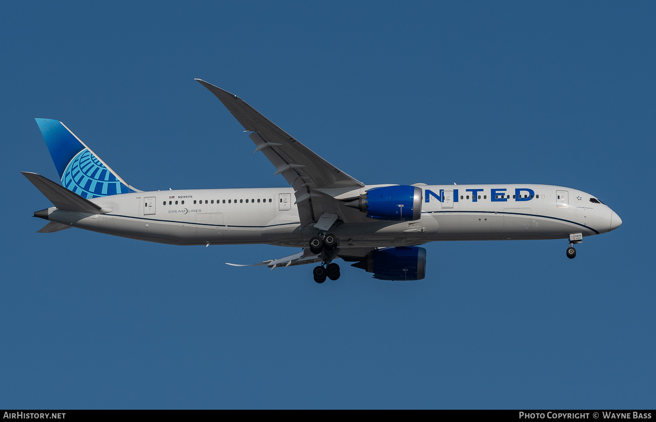 Aircraft Photo of N29975 | Boeing 787-9 Dreamliner | United Airlines | AirHistory.net #615665