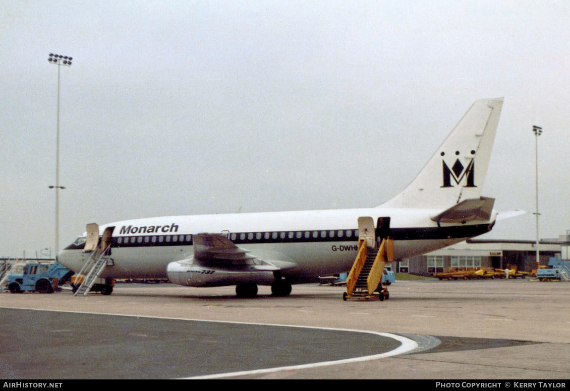 Aircraft Photo of G-DWHH | Boeing 737-2T7/Adv | Monarch Airlines | AirHistory.net #615669