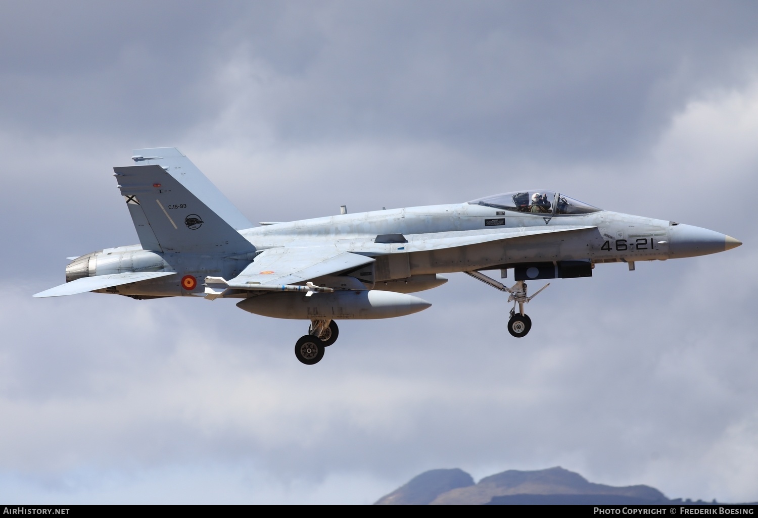 Aircraft Photo of C.15-93 | McDonnell Douglas F/A-18A+ Hornet | Spain - Air Force | AirHistory.net #615680