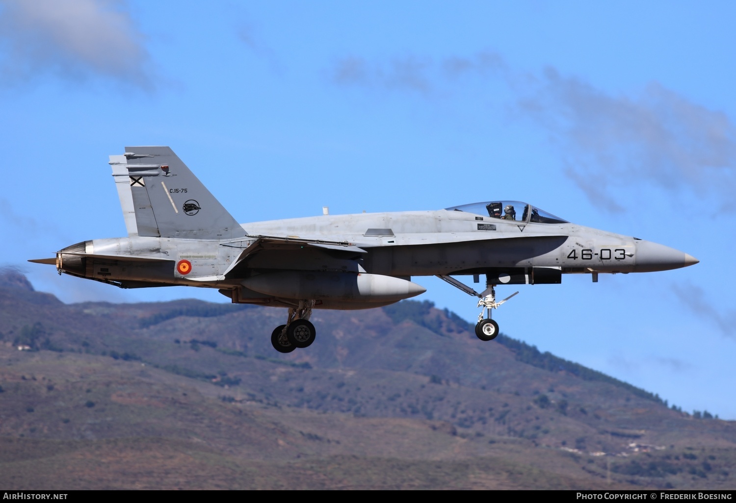 Aircraft Photo of C15-75 | McDonnell Douglas F/A-18A Hornet | Spain - Air Force | AirHistory.net #615683