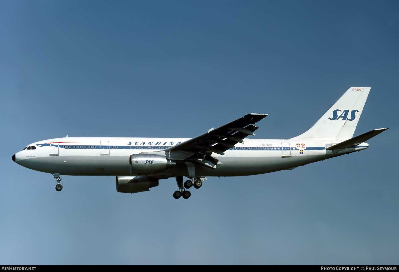 Aircraft Photo of SE-DFK | Airbus A300B2-320 | Scandinavian Airlines - SAS | AirHistory.net #615689